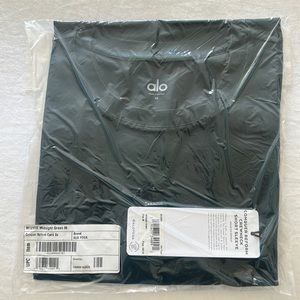 Alo Conquer Reform Crewneck Short Sleeve, Midnight Green